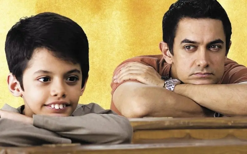 Taare Zameen Par movie poster featuring Aamir Khan and Darsheel Safary