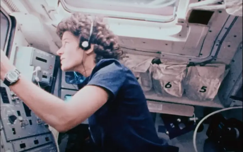 Sally Ride, the first American woman to travel in space