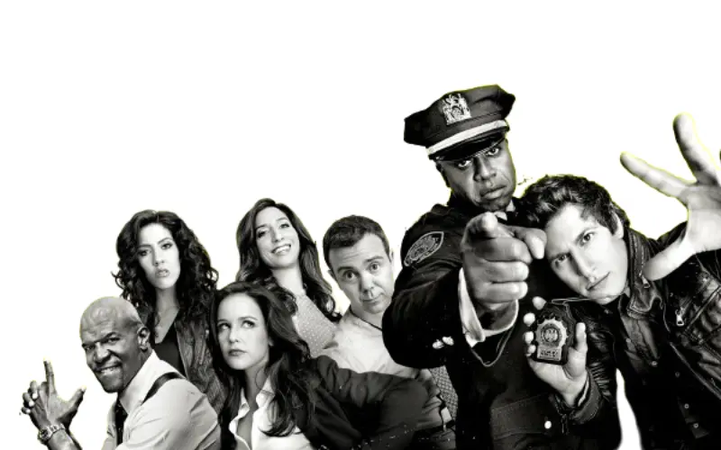 The precinct crew together, preferably with Jake, Amy, Holt, Rosa, and Terry.