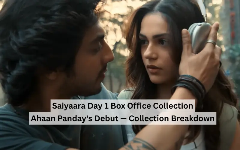 Ahaan Panday in Saiyaara — Box Office Collection Day 1