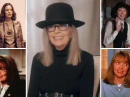Diane Keaton movies collage featuring Annie Hall, The Godfather, and Something’s Gotta Give