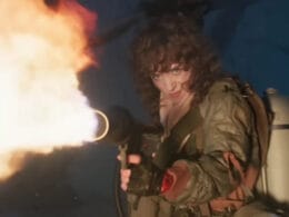 nancy wheeler using flamethrower